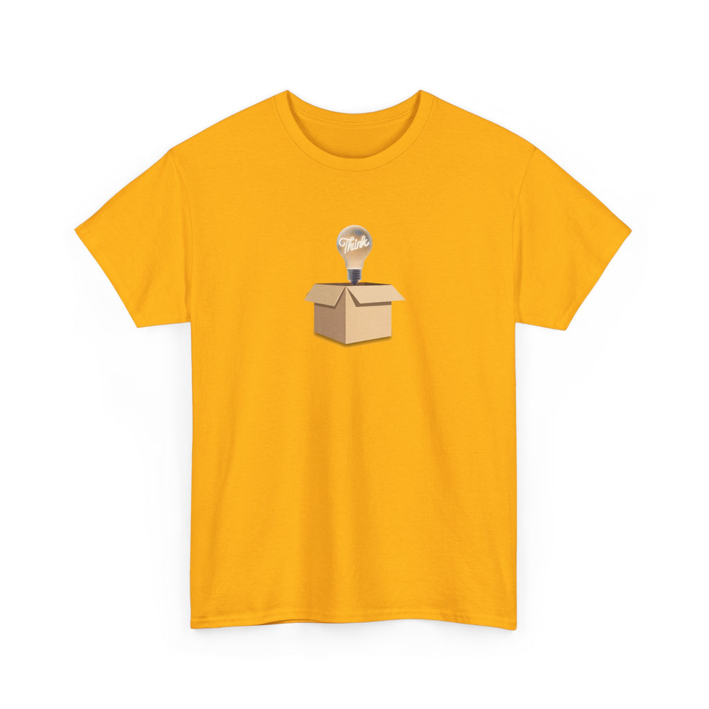 T-Shirt — Lightbulb Idea Think Outside The Box Graphic Tee