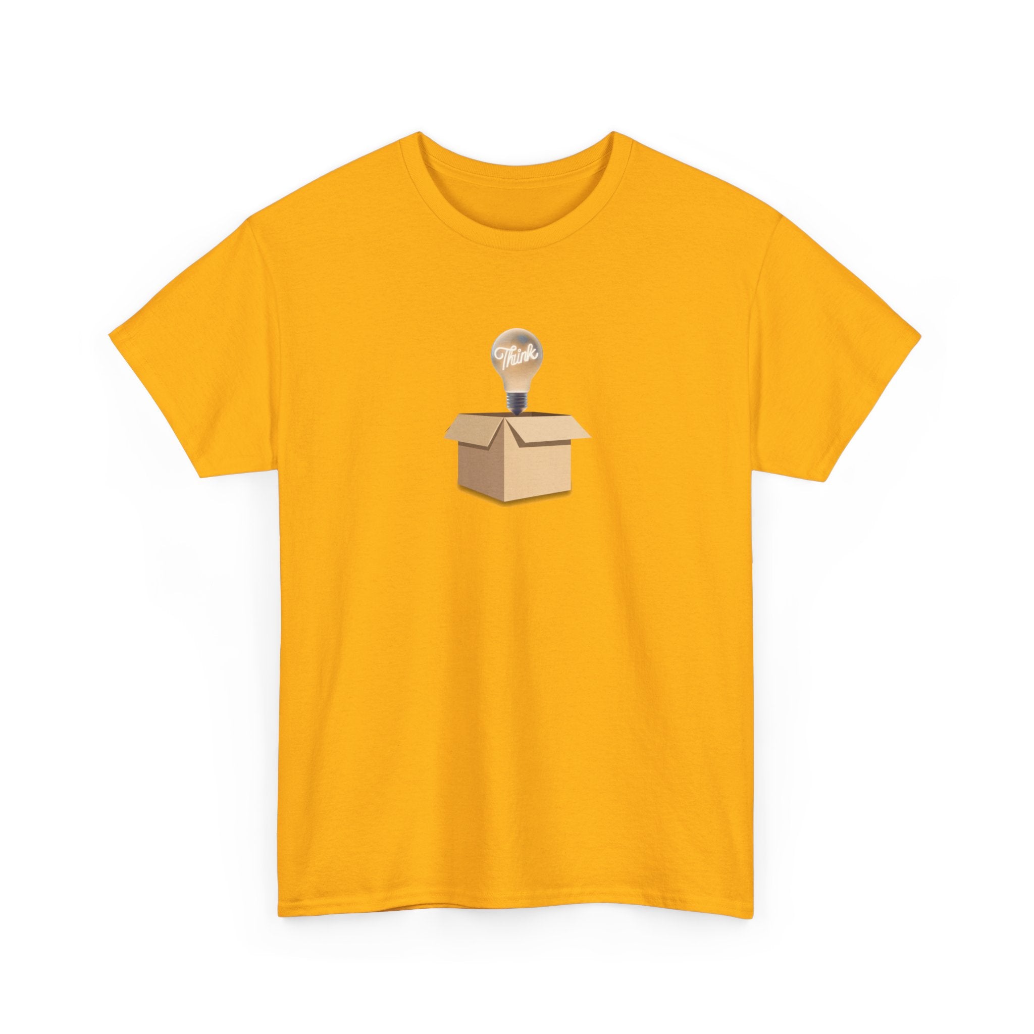 T-Shirt — Lightbulb Idea Think Outside The Box Graphic Tee