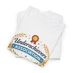 Underachievers Association T-Shirt — Funny Retro Badge Graphic Tee