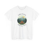 Hike More Worry Less T-Shirt — Nature Hiking Graphic Tee