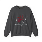 Let It Snow Crewneck Sweatshirt — Cozy Holiday Sweatshirt with Musical Snowflake Design