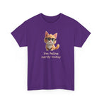 Cat Nerd T-Shirt — “I’m Feline Nerdy Today” Cute Kitty Graphic Tee