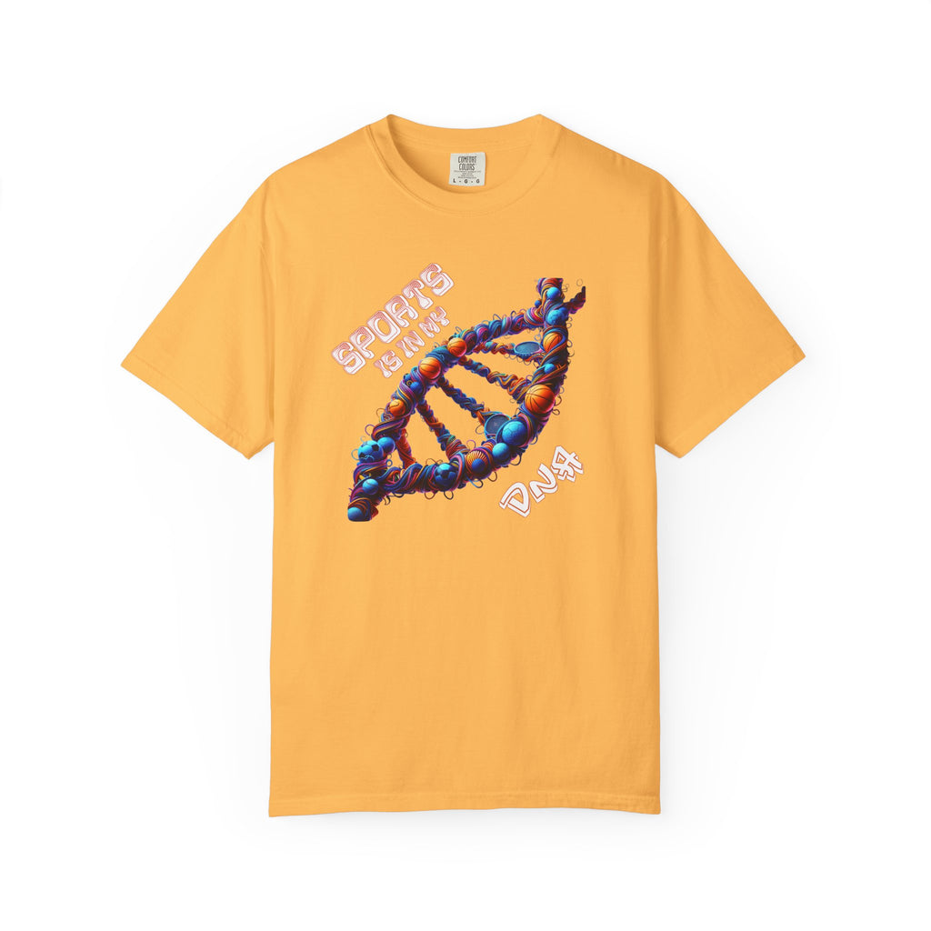DNA Strand Graphic T-Shirt — "Sports is in my DNA" Athletic Tee