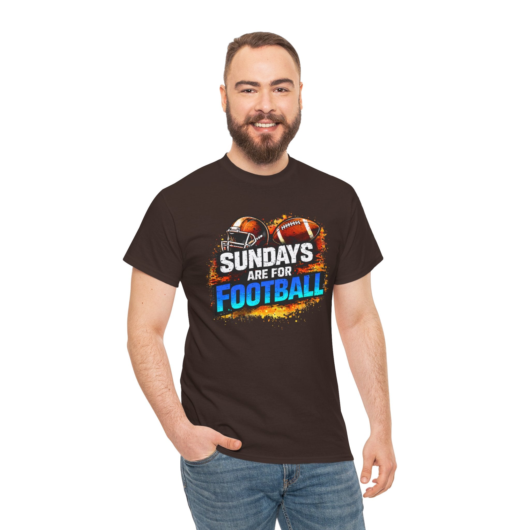 Sundays Are for Football T-Shirt — Football Fan Graphic Tee