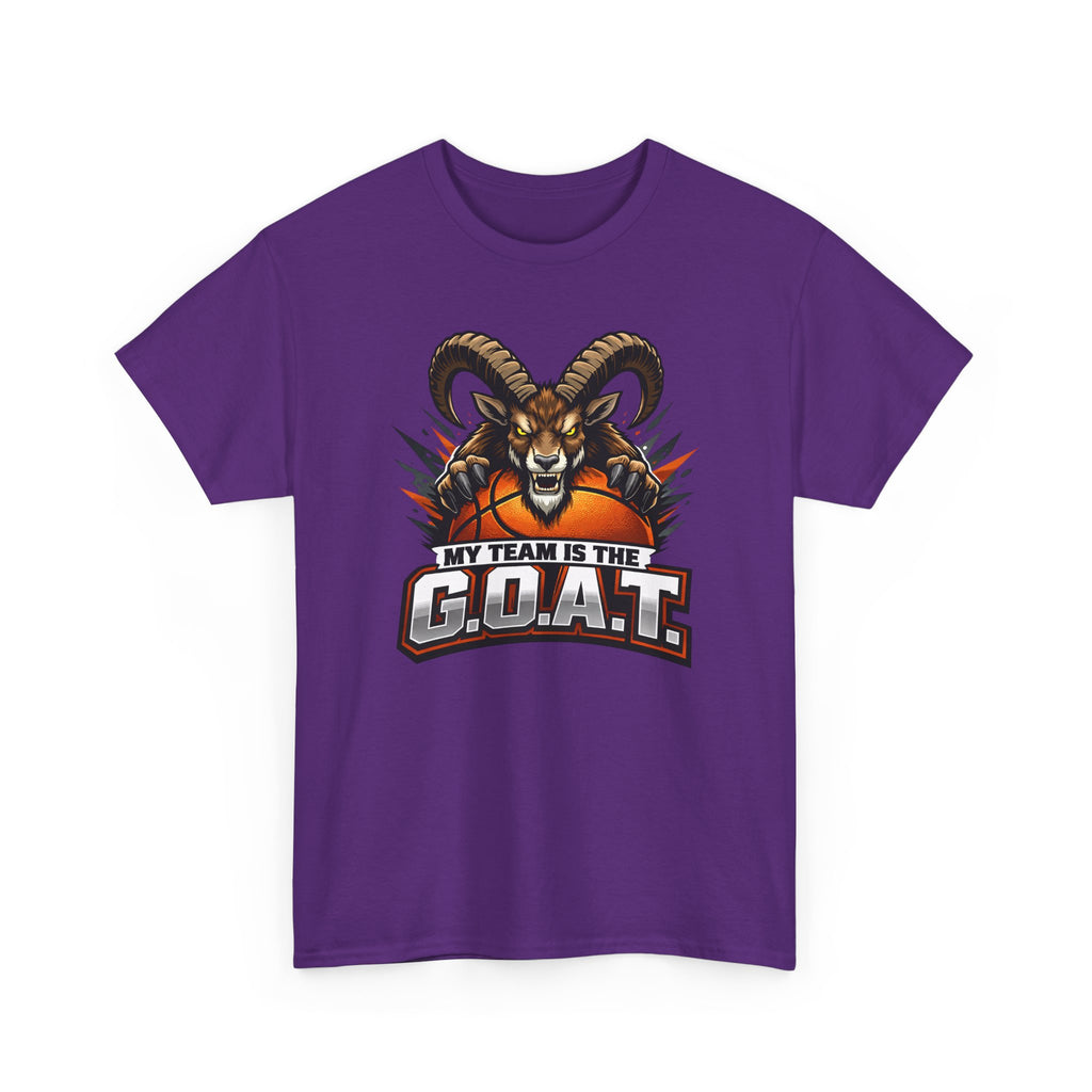 G.O.A.T. Graphic Tee — Fierce Goat Basketball Player Fan Shirt
