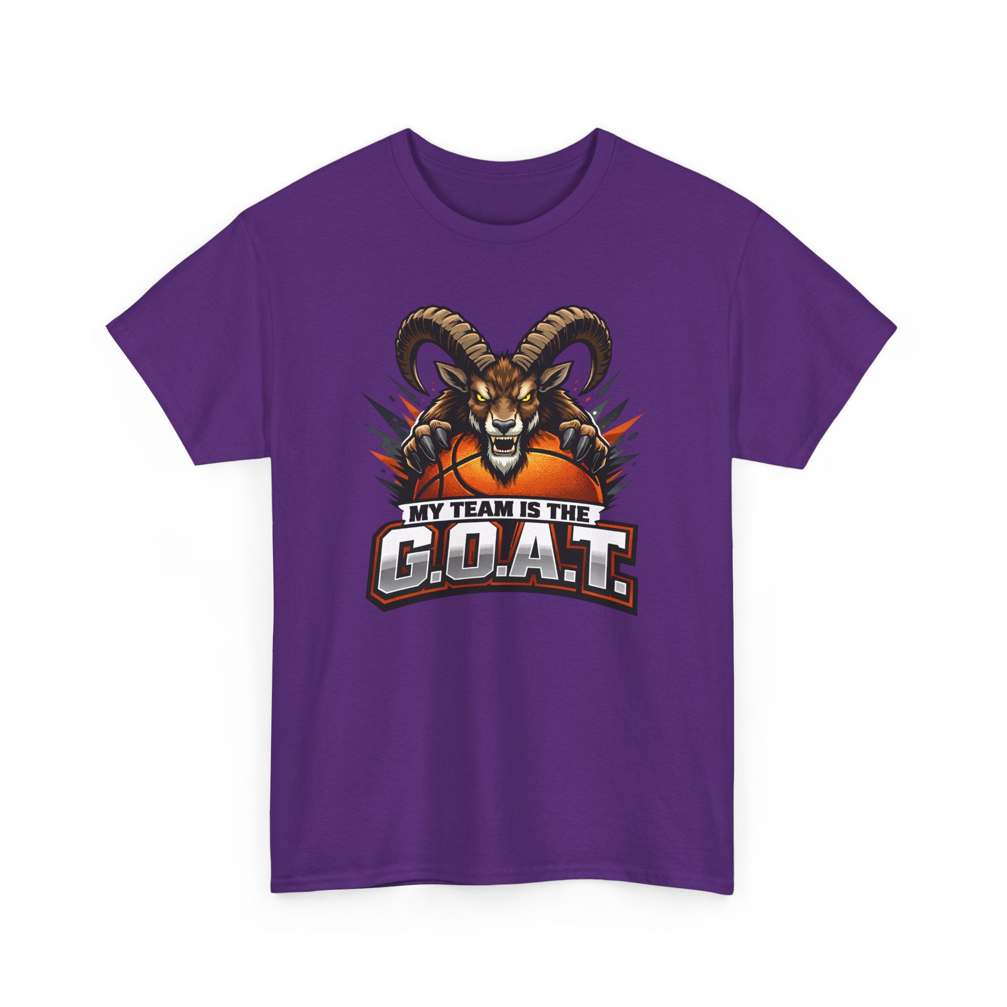 G.O.A.T. Graphic Tee — Fierce Goat Basketball Player Fan Shirt
