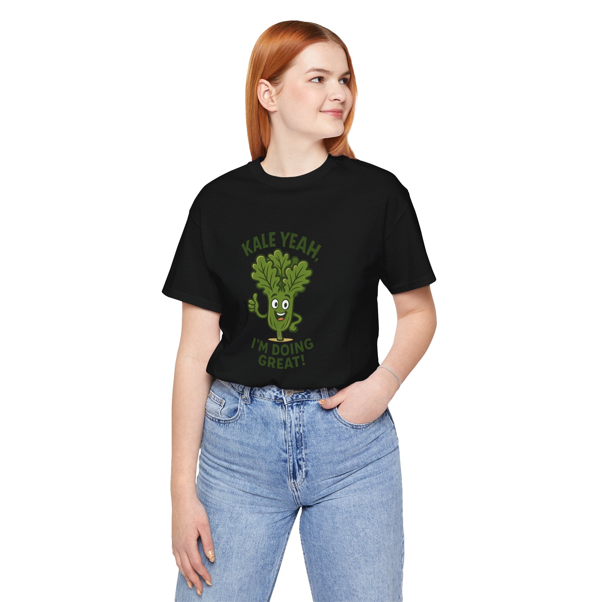 Kale Yeah! I'm Doing Great T-Shirt — Funny Healthy Veggie Graphic Tee