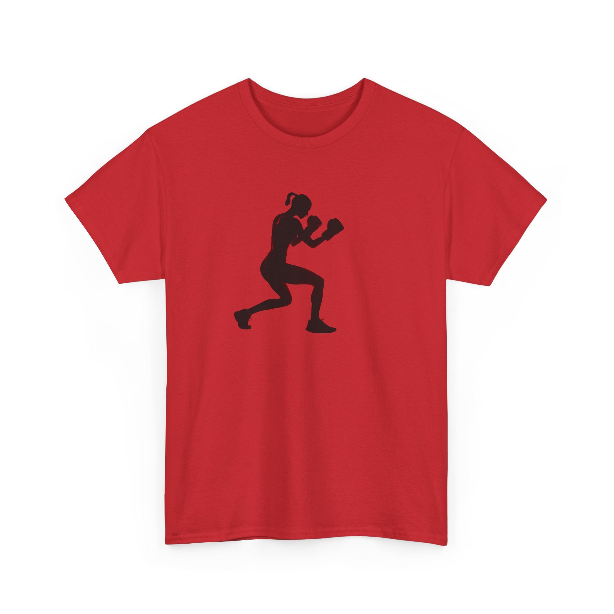Boxing Silhouette T-Shirt — Women's Boxer Workout Tee