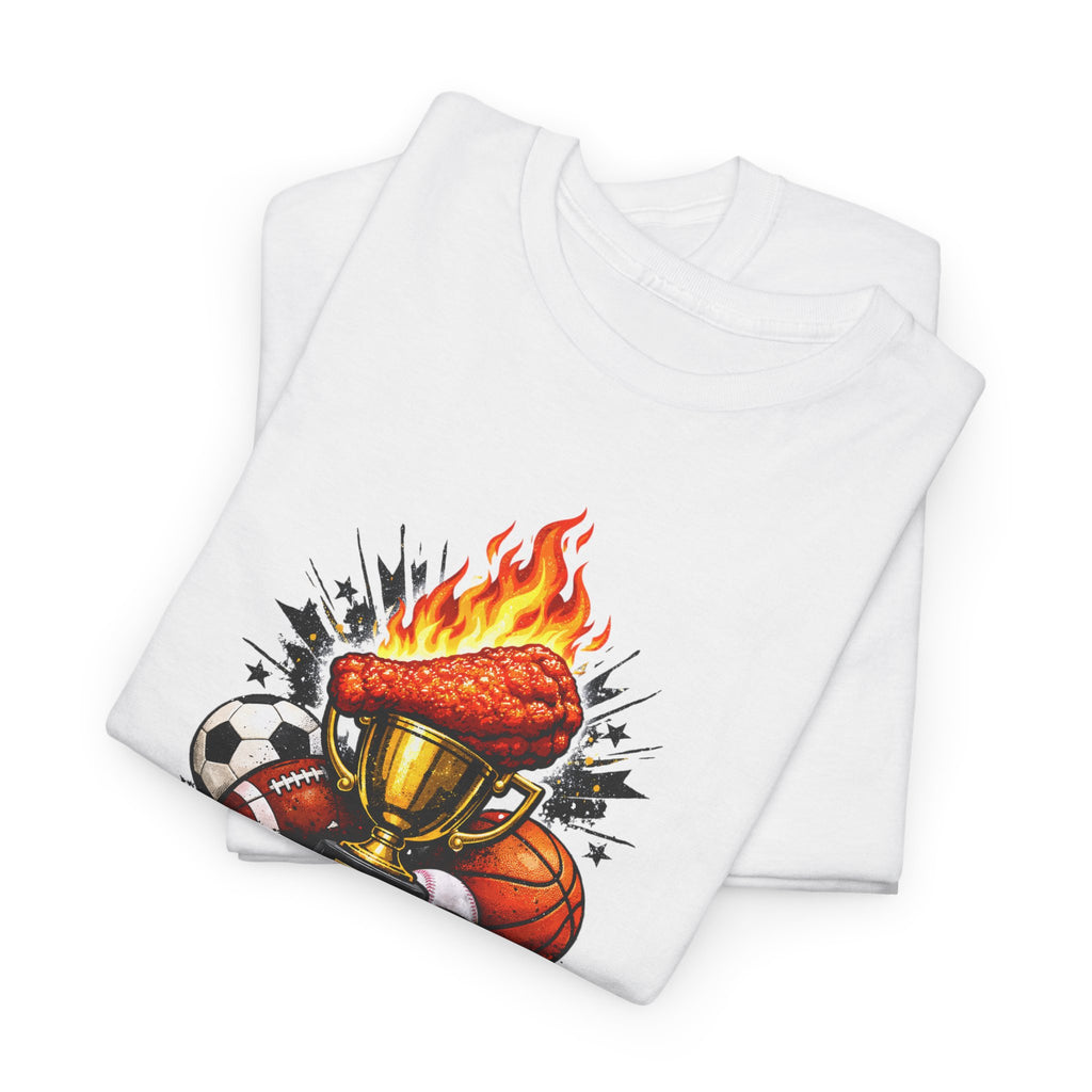 Victory Tastes Spicy Funny Sports Fan Wing T-Shirt