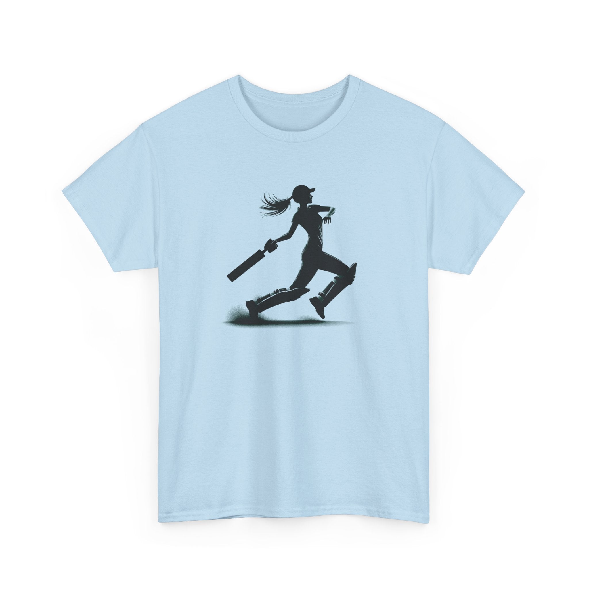 Woman Cricket Batter Silhouette T-Shirt