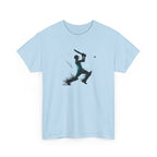 Cricket Batter Silhouette Tee — Action Sports Cricket T‑Shirt