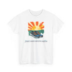 Running Tee — "Just One More Mile" Sunrise Graphic Shirt