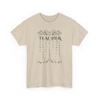 Teacher Floral Rain T-Shirt — Elegant Teacher Appreciation Tee
