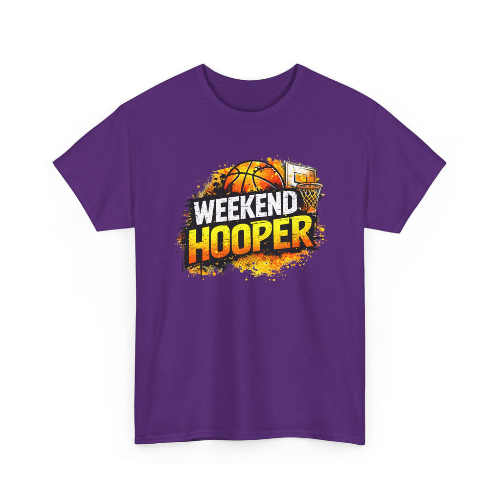 Weekend Hooper Basketball T‑Shirt — Retro Court Graphic Tee for Players & Fans