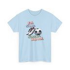 Soccer T-Shirt — "Eat. Sleep. Soccer. Repeat." Graphic Tee for Players & Fans
