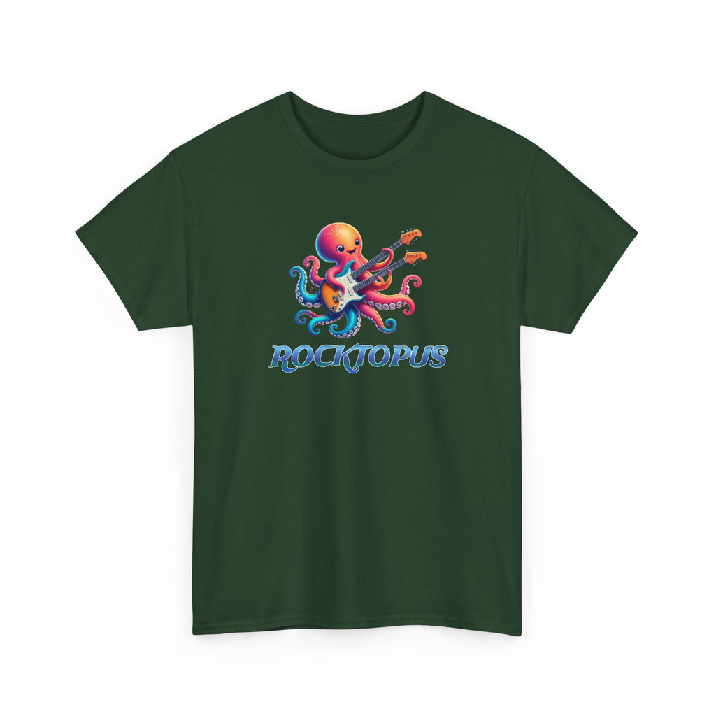 Rocktopus T-Shirt — Colorful Octopus Playing Guitar Tee