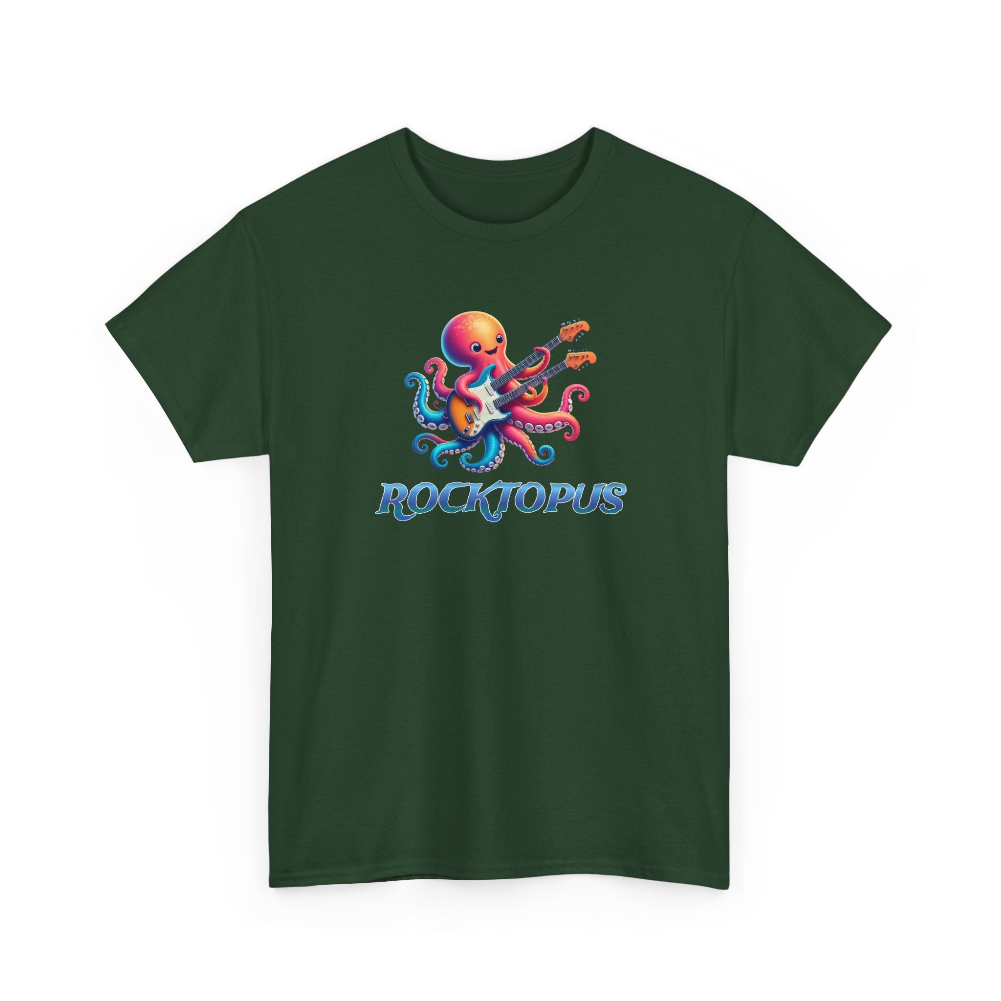 Rocktopus T-Shirt — Colorful Octopus Playing Guitar Tee