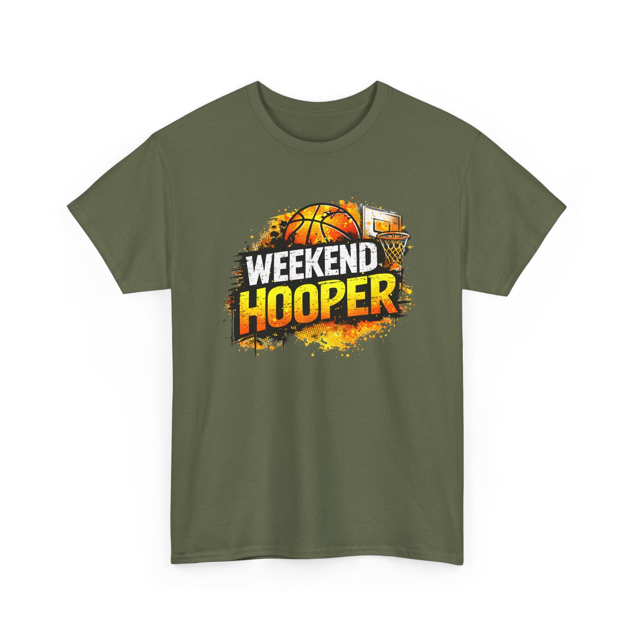 Weekend Hooper Basketball T‑Shirt — Retro Court Graphic Tee for Players & Fans