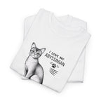 Abyssinian Cat T‑Shirt – "I Love My Abyssinian" Graphic Tee