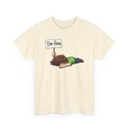 Cute Cartoon 'I'm Fine' Funny Dry Humor Graphic Tee