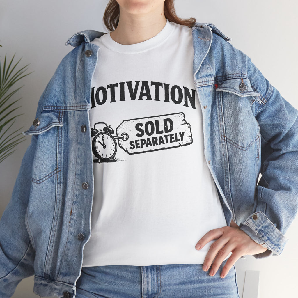 Motivation Sold Separately - Funny Vintage Graphic Tee