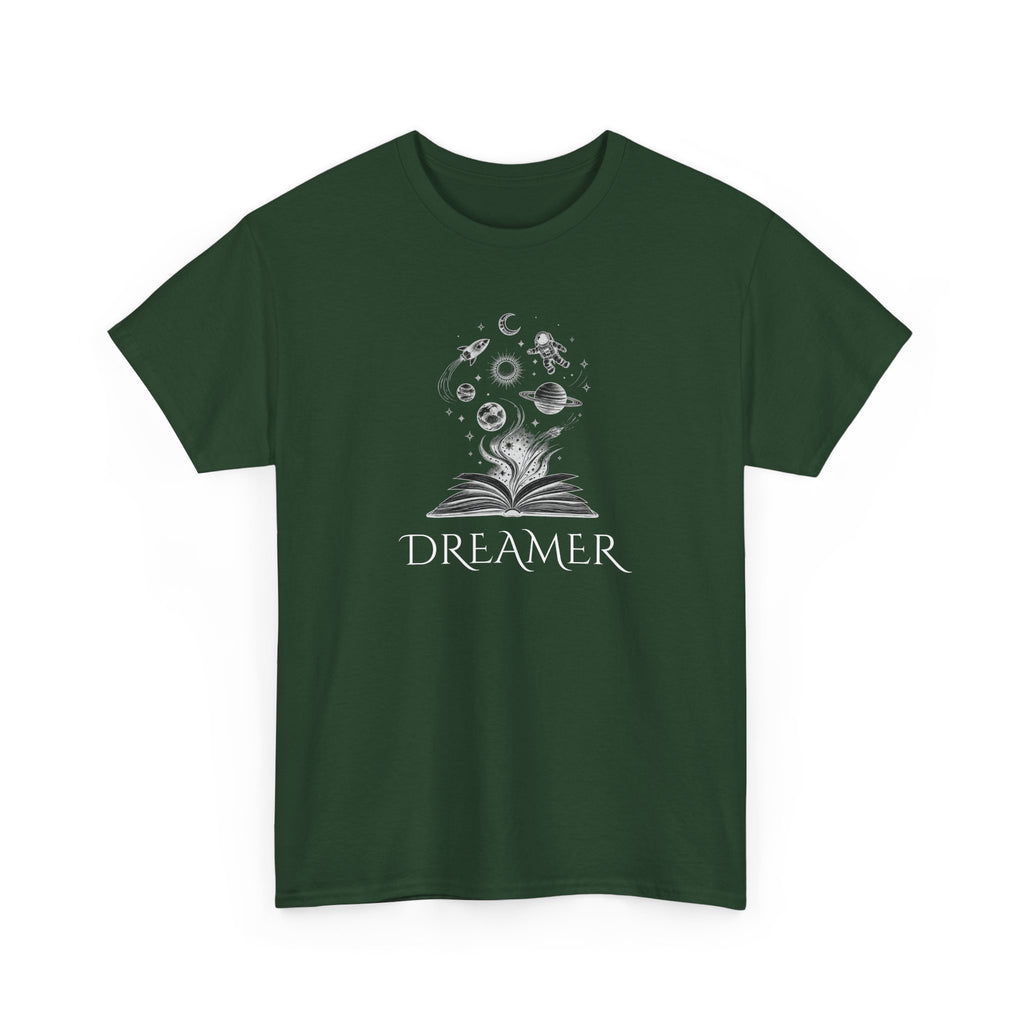 Dreamer T‑Shirt — Illustrated Book & Space Design