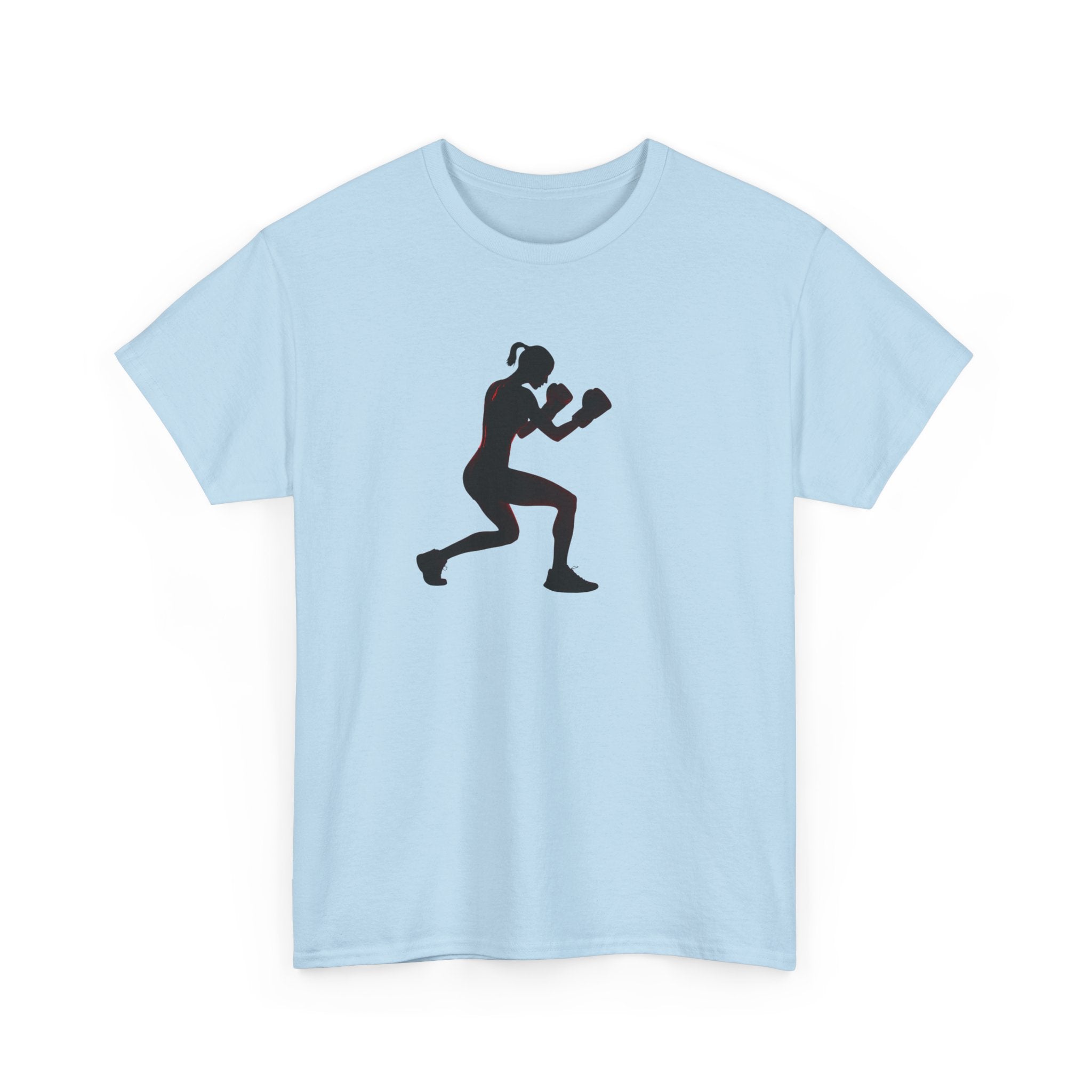 Boxing Silhouette T-Shirt — Women's Boxer Workout Tee