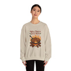 Crewneck Sweatshirt — "Well This Is Just Nuts" Roasting Chestnuts Graphic