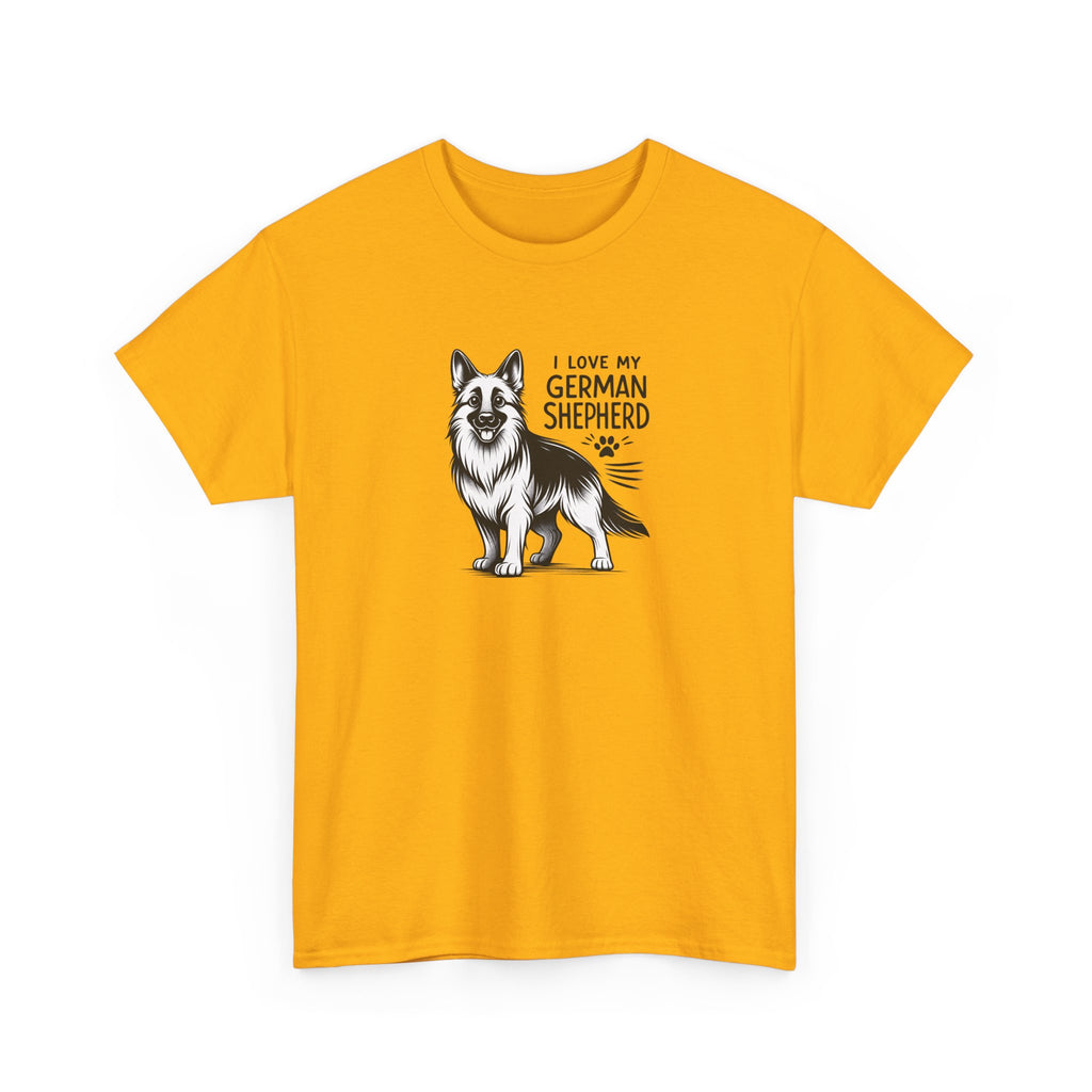 I Love My German Shepherd T-Shirt — Cute German Shepherd Dog Tee for Dog Lovers