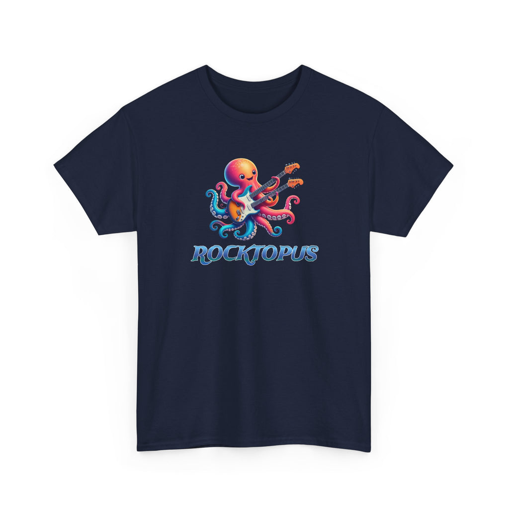 Rocktopus T-Shirt — Colorful Octopus Playing Guitar Tee