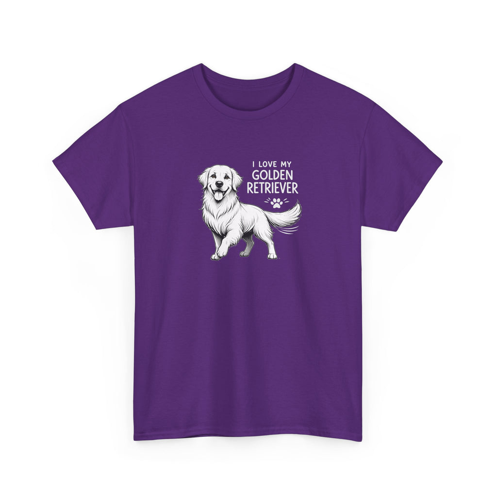 Golden Retriever T-Shirt – “I Love My Golden Retriever” Dog Lover Tee