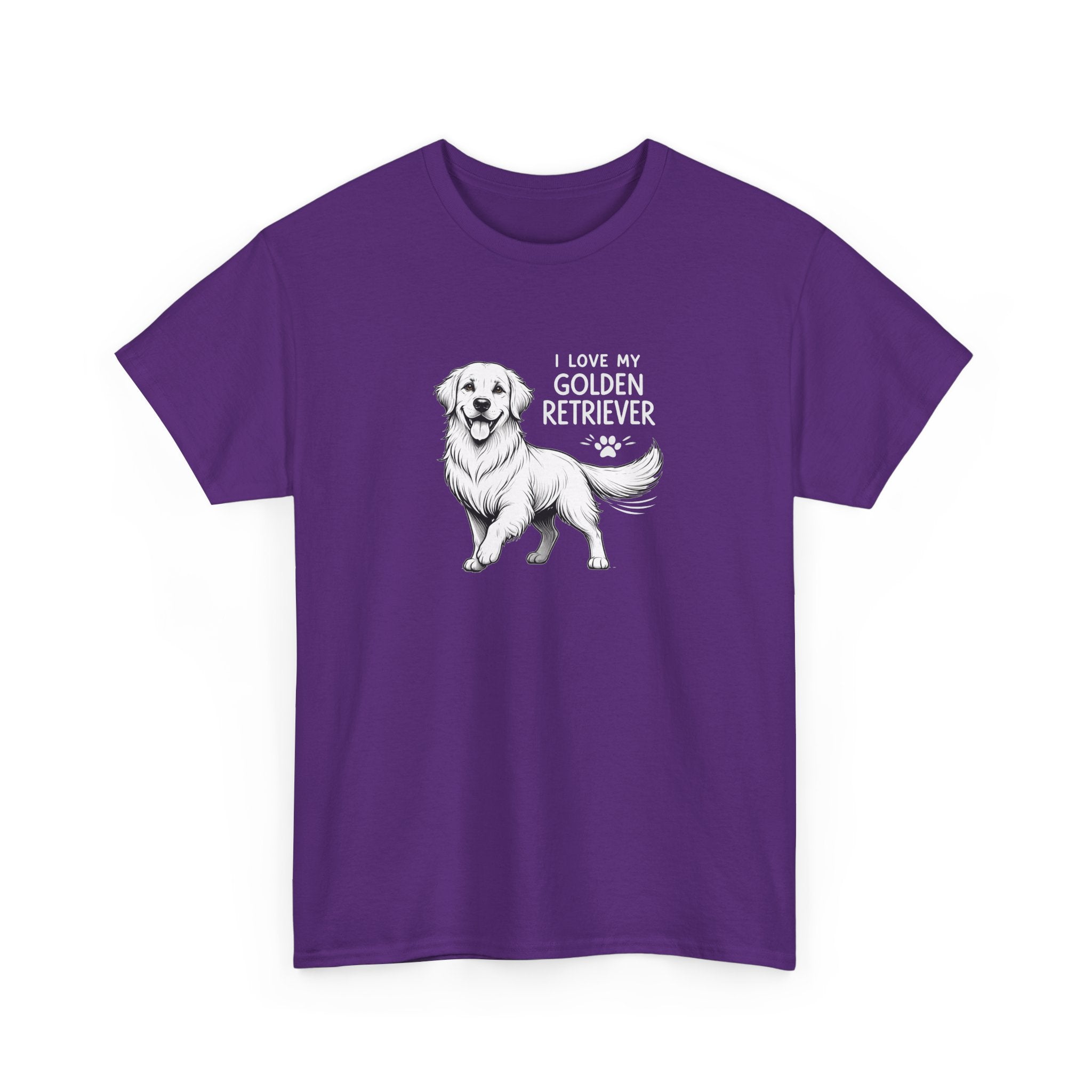 Golden Retriever T-Shirt – “I Love My Golden Retriever” Dog Lover Tee