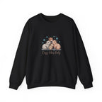 Cozy Vibes Only Sweatshirt — Cute Hugging Capybaras Crewneck