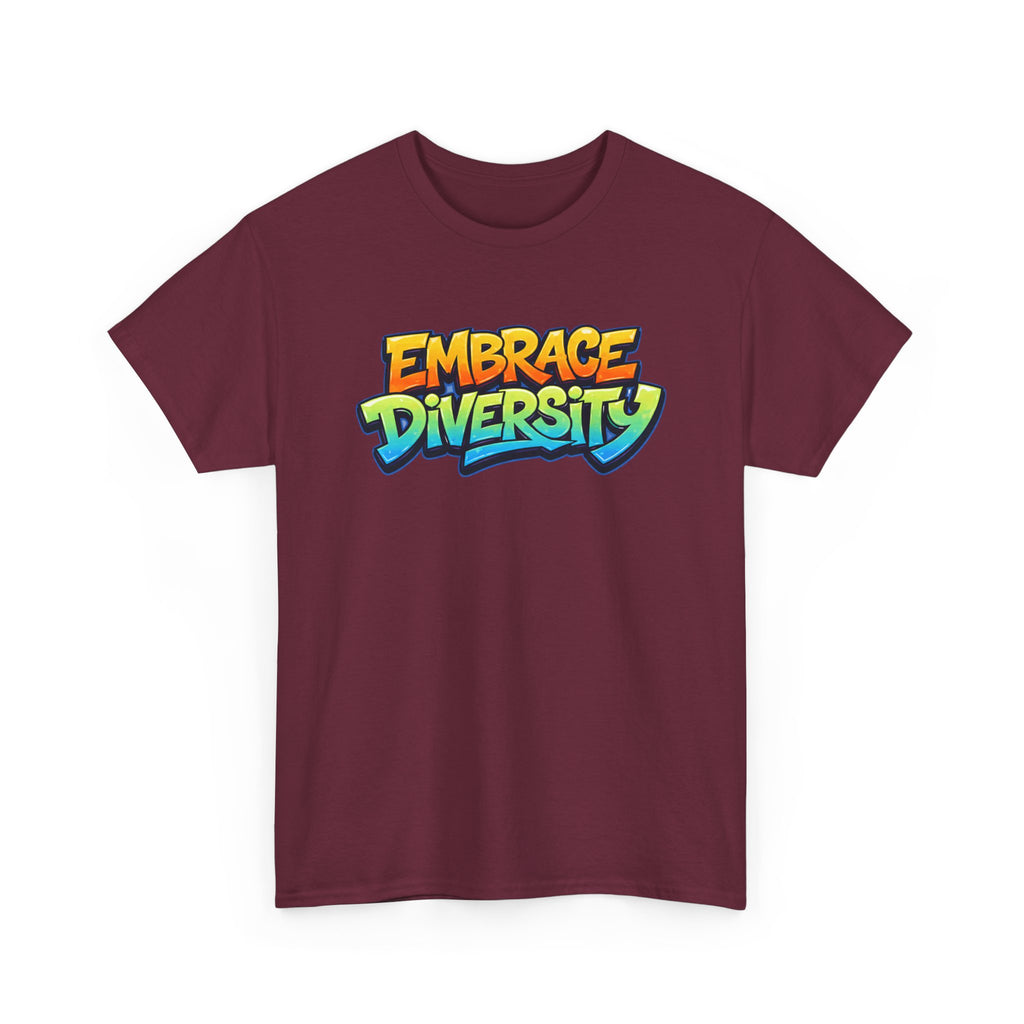 Embrace Diversity T-Shirt — Colorful Graffiti Pride Tee