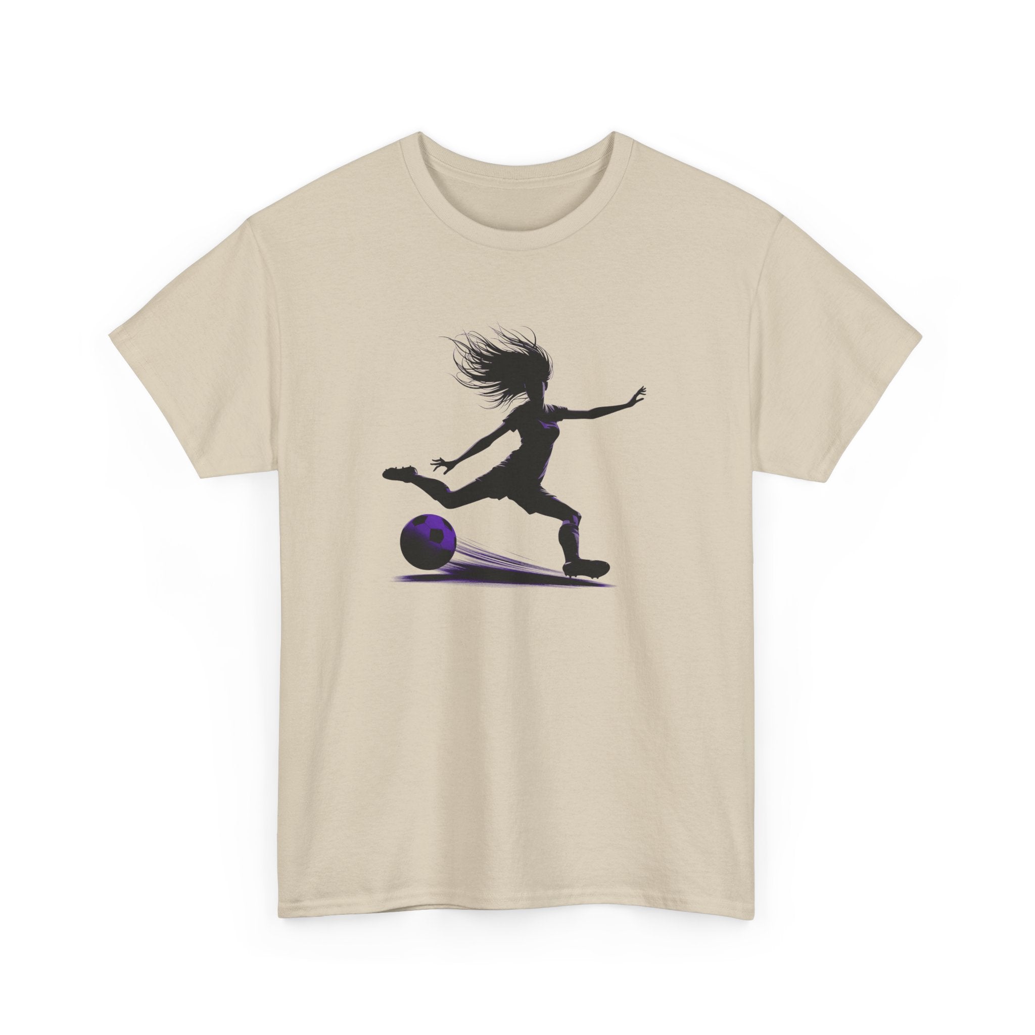 Girls Soccer Silhouette T-Shirt – Soccer Player Graphic Tee