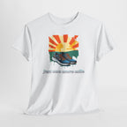 Running Tee — "Just One More Mile" Sunrise Graphic Shirt
