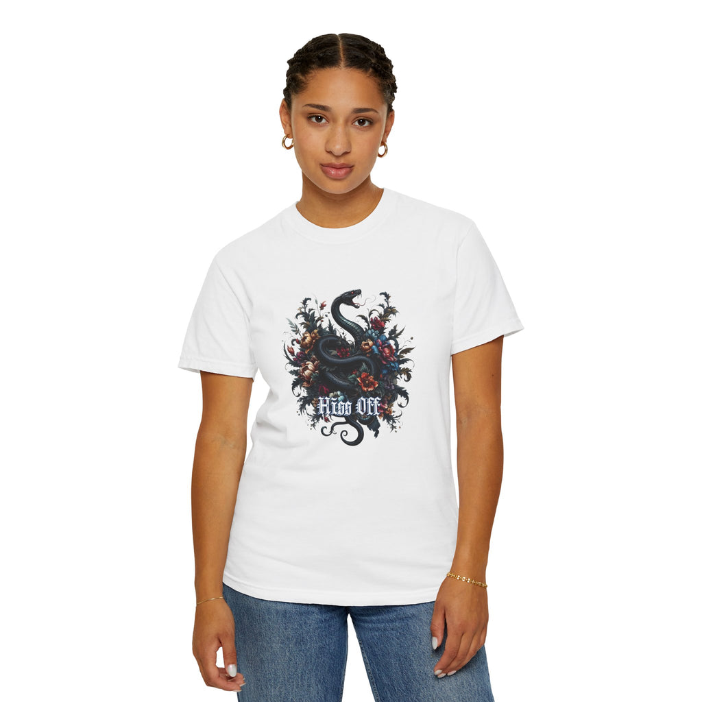 Snake Floral 'Hiss Off' T-Shirt