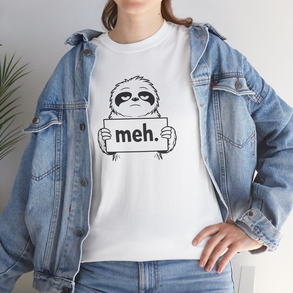 Sloth "meh." Graphic Tee - Cute Casual Funny T-Shirt