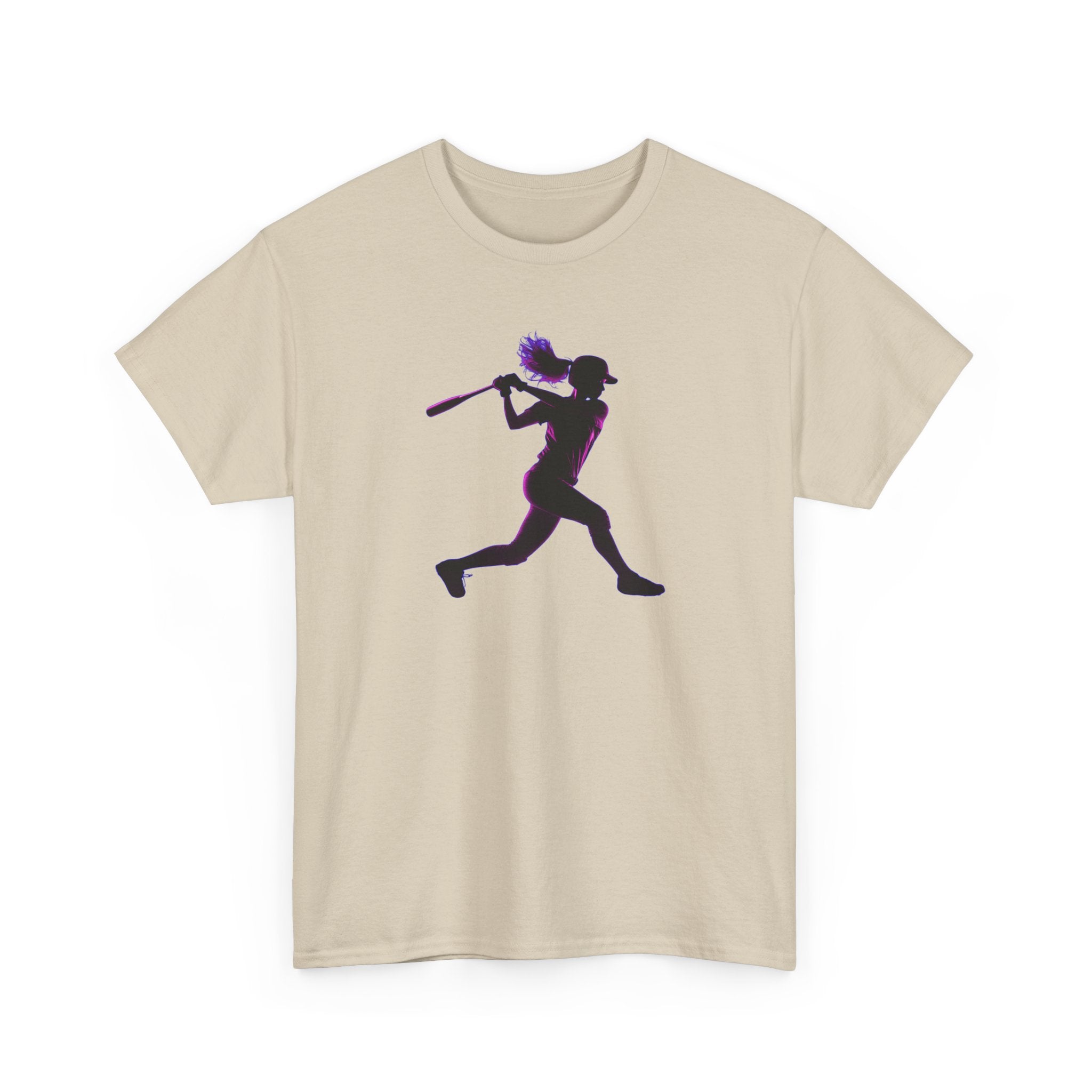 Baseball Batter Silhouette Tee — Women's Baseball Softball T‑Shirt