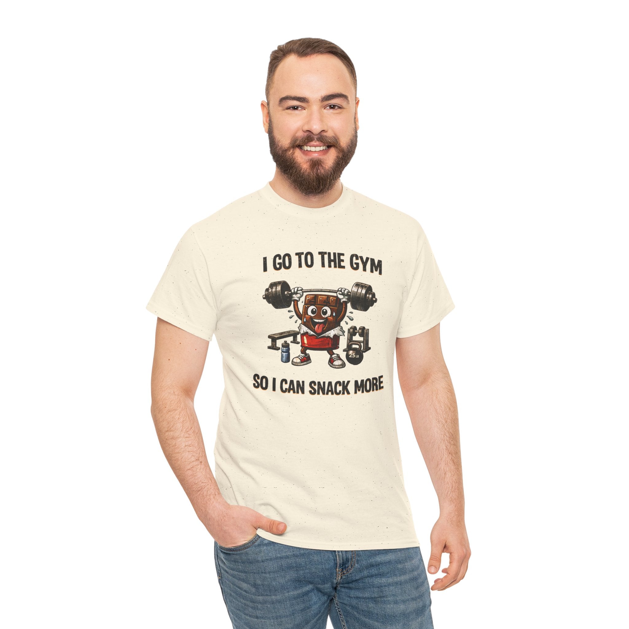 I Go to the Gym So I Can Snack More - Funny Fitness Gym Snack T‑Shirt
