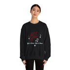 Let It Snow Crewneck Sweatshirt — Cozy Holiday Sweatshirt with Musical Snowflake Design