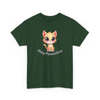Stay Pawsitive Tee — Cute Kitten Graphic T-Shirt