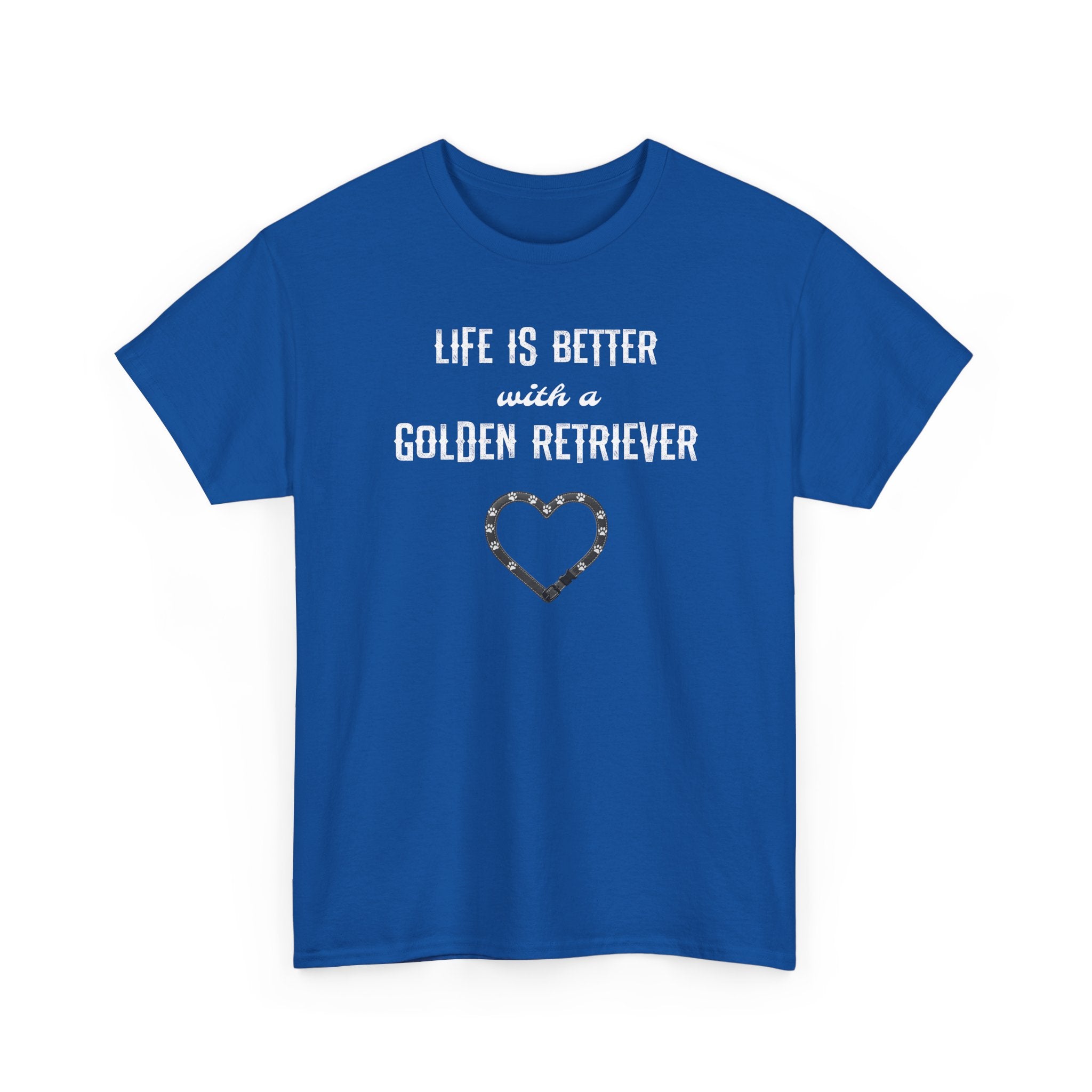 Life Is Better with a Golden Retriever Heart Dog Lover Tee