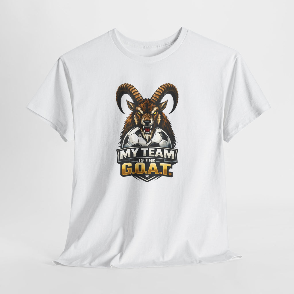Goat Ibex Soccer Tee — "My Team Is the GOAT" Sports Fan T-Shirt
