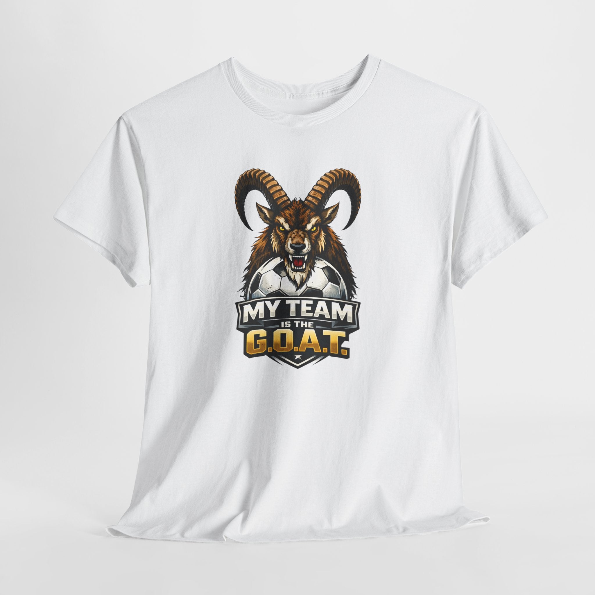 Goat Ibex Soccer Tee — "My Team Is the GOAT" Sports Fan T-Shirt