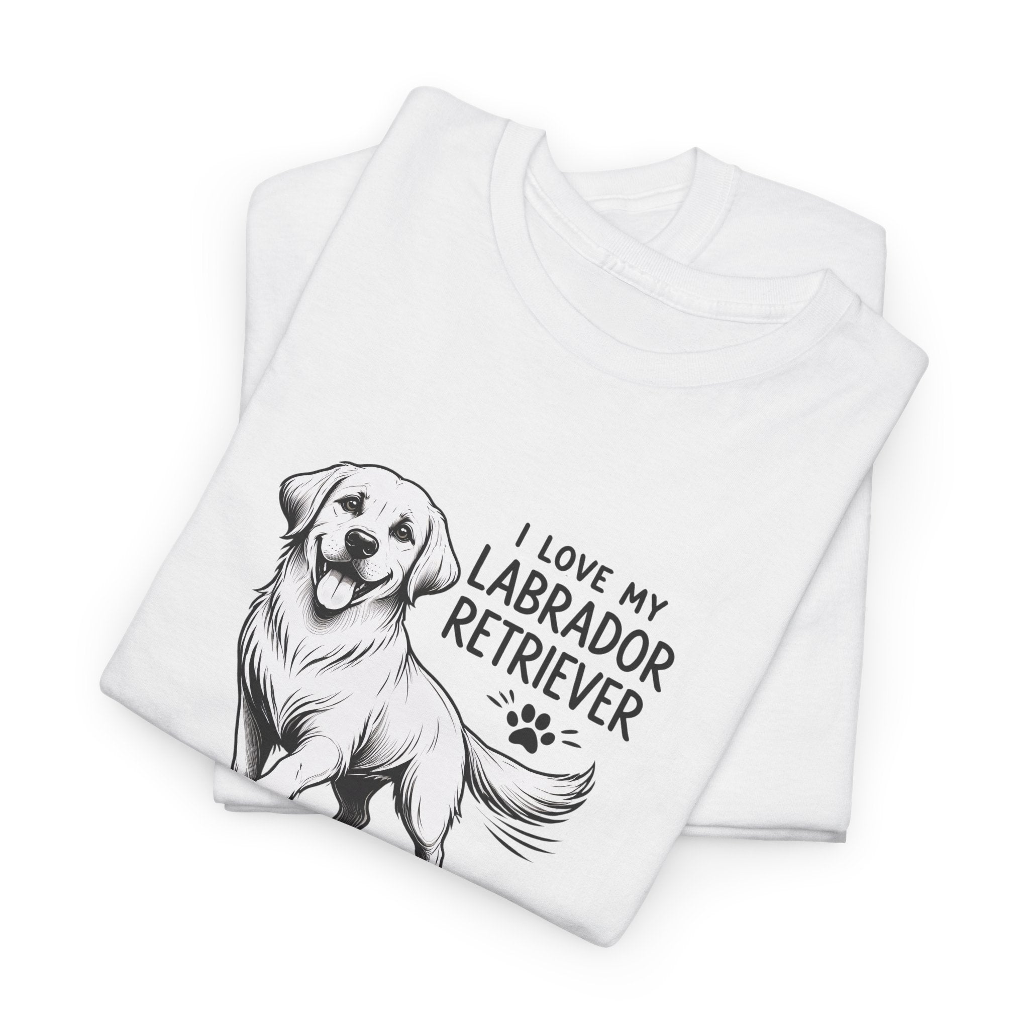 Labrador Retriever T-Shirt — "I Love My Labrador Retriever" Dog Lover Tee