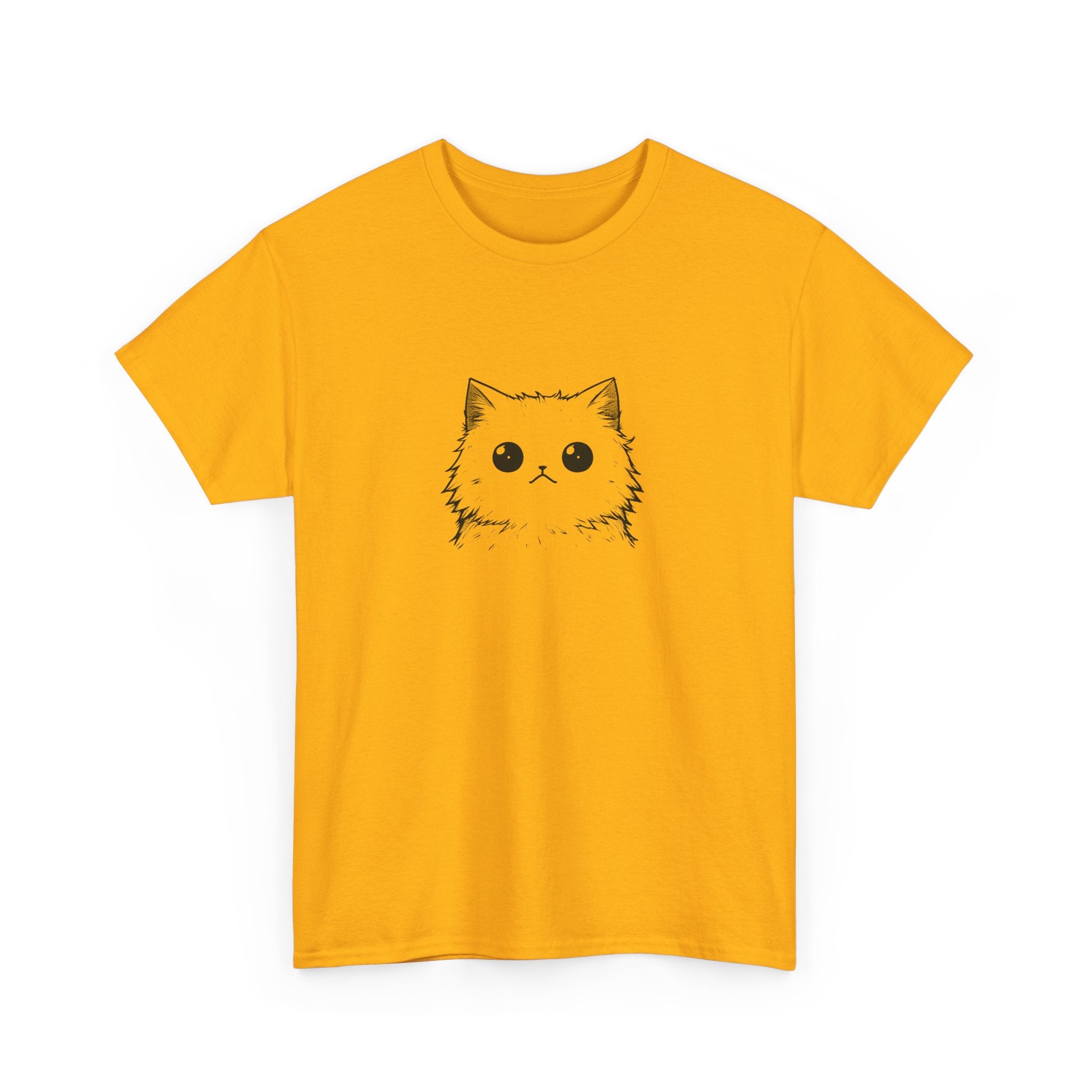 Cat Face Graphic Tee – Cute Minimalist Kitten T-Shirt