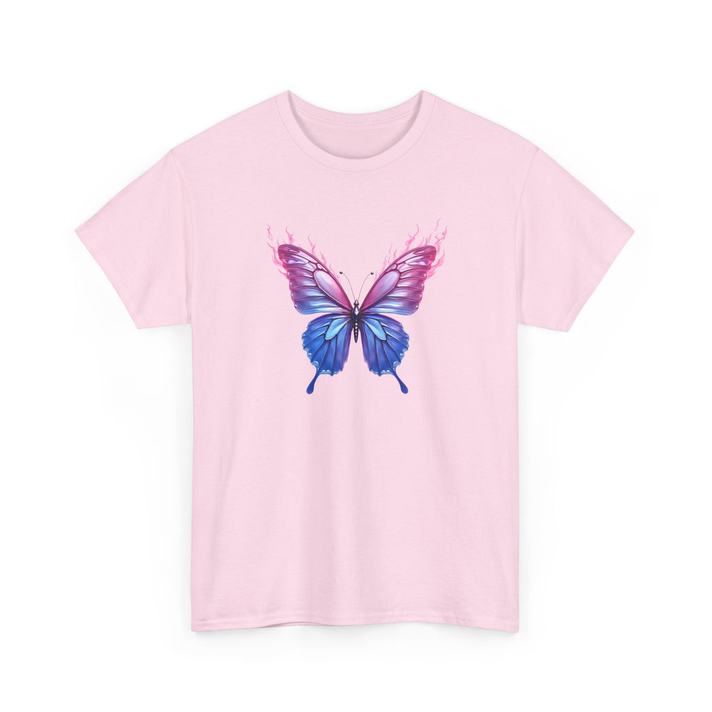 Butterfly Graphic Tee — Pink & Blue Watercolor Butterfly Shirt