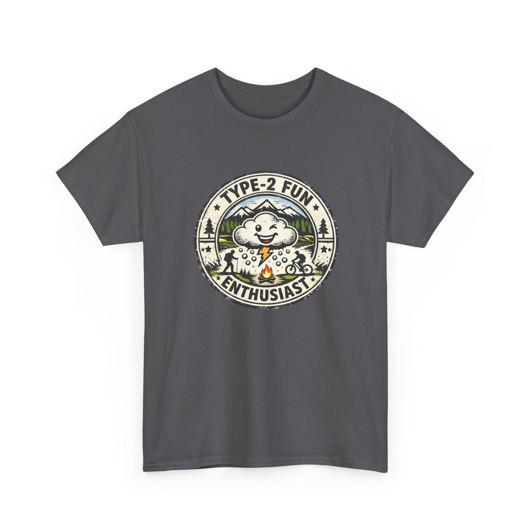 Type-2 Fun Enthusiasts T-Shirt — Funny Outdoor Hiking Camping Graphic Tee