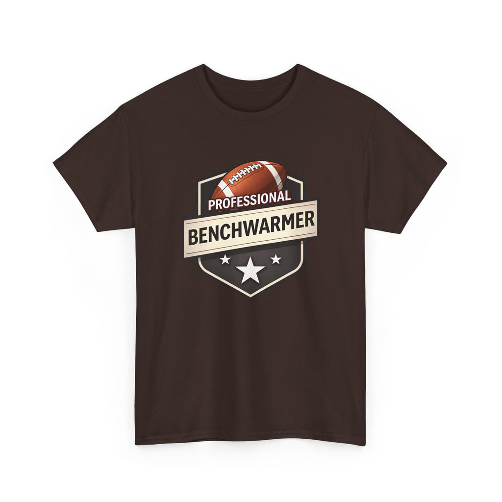 Professional Benchwarmer Football T‑Shirt — Funny Sports Tee for Fans & Backup Players